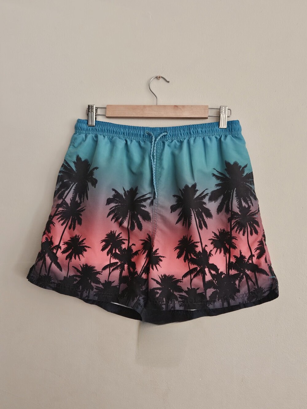 Mens Swim Trunks Size Medium Tropical Colorful